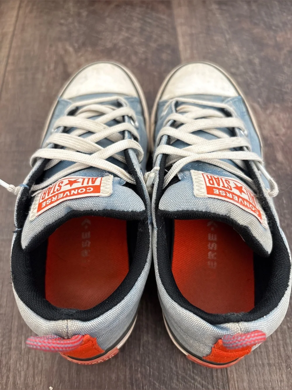 Converse Kids Chuck Taylor All Star Blue and Orange Sneakers